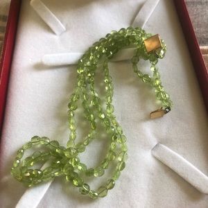 Genuine peridot choker